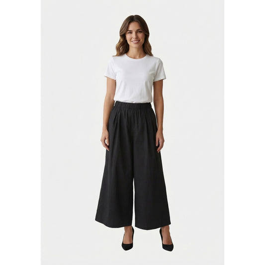 Lola Wide Leg Pants ( Black)