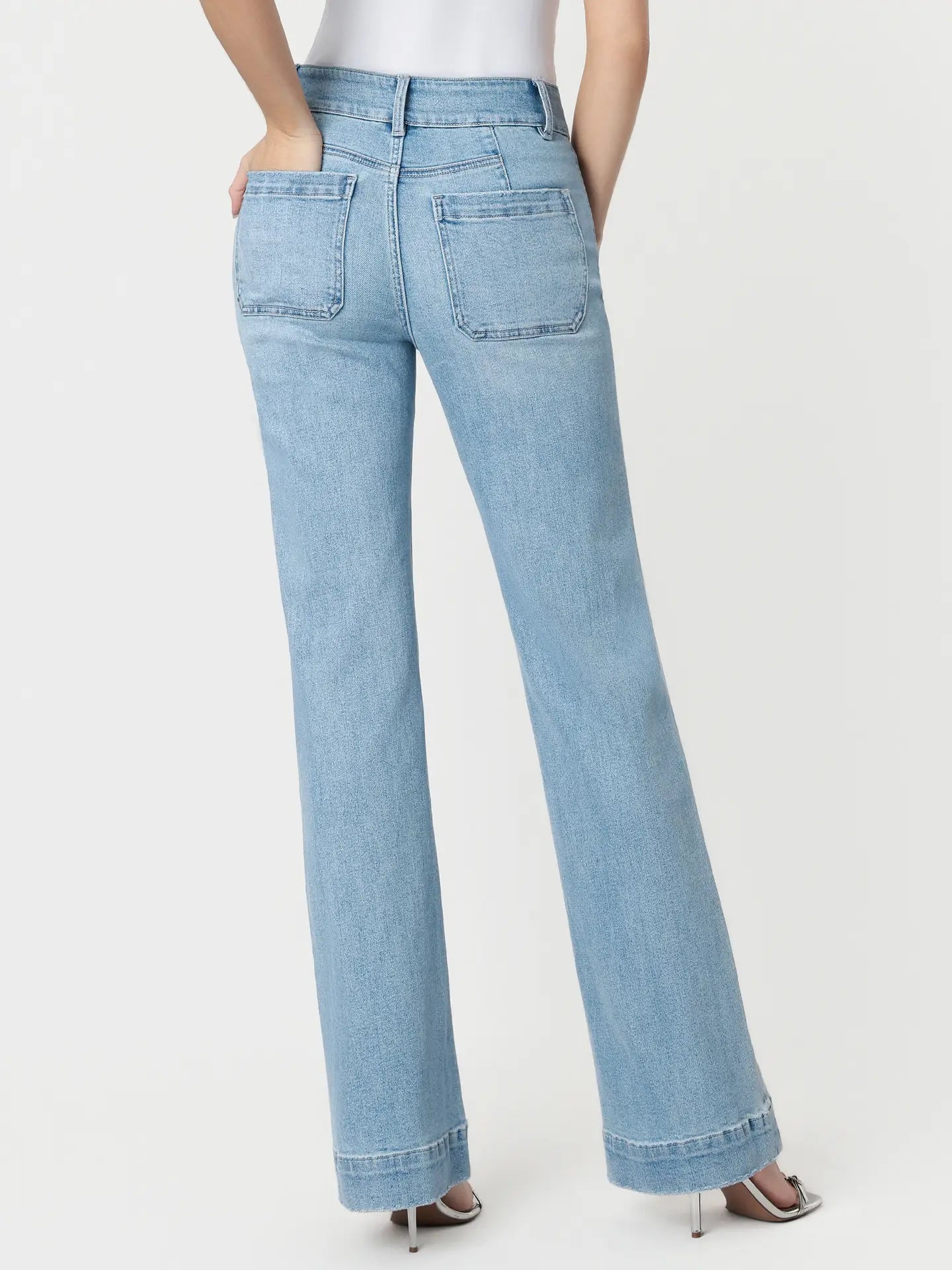 90'S Vintage Super High Rise Flare (Bang On Blue)