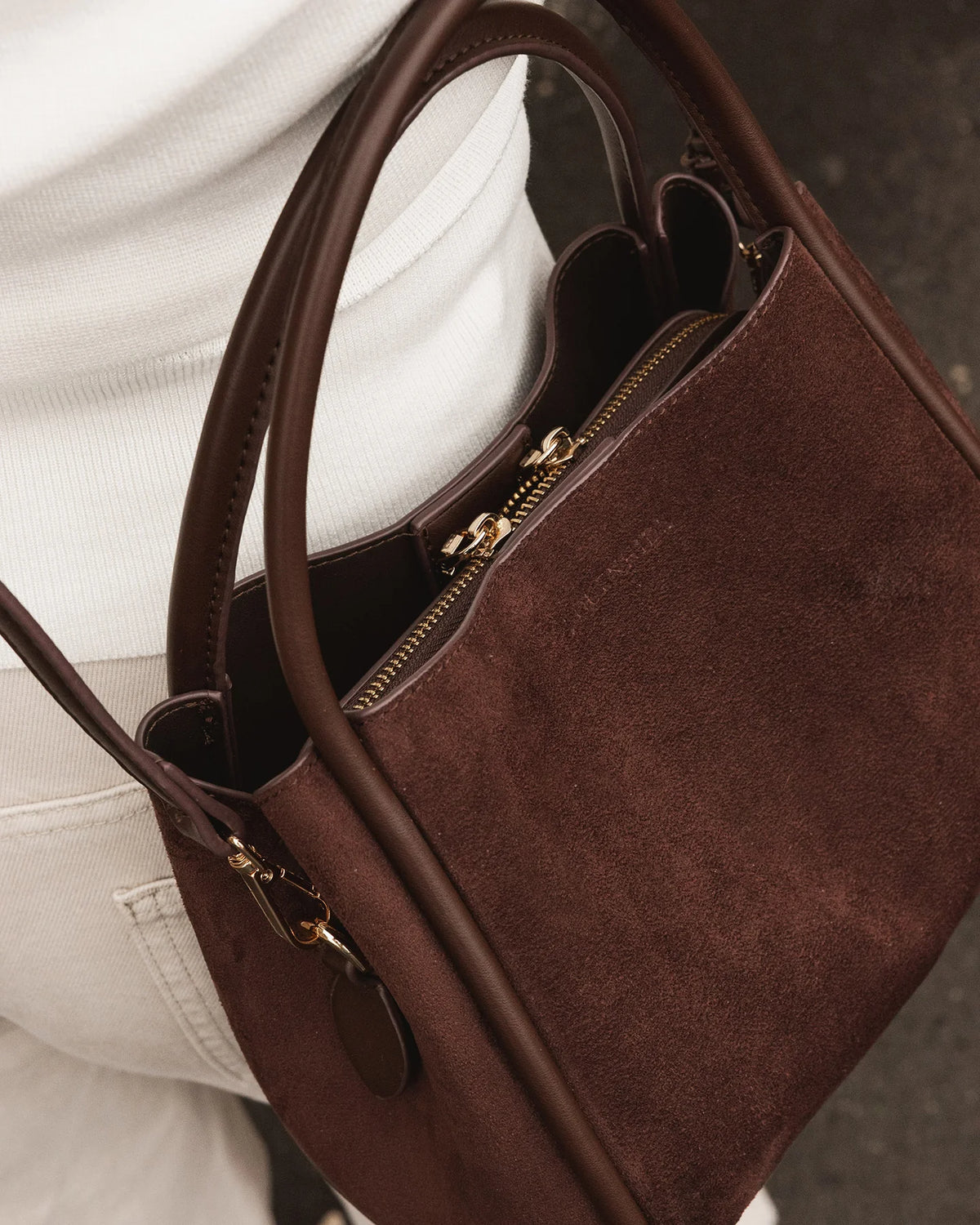 Steffie Suede Mini Tote