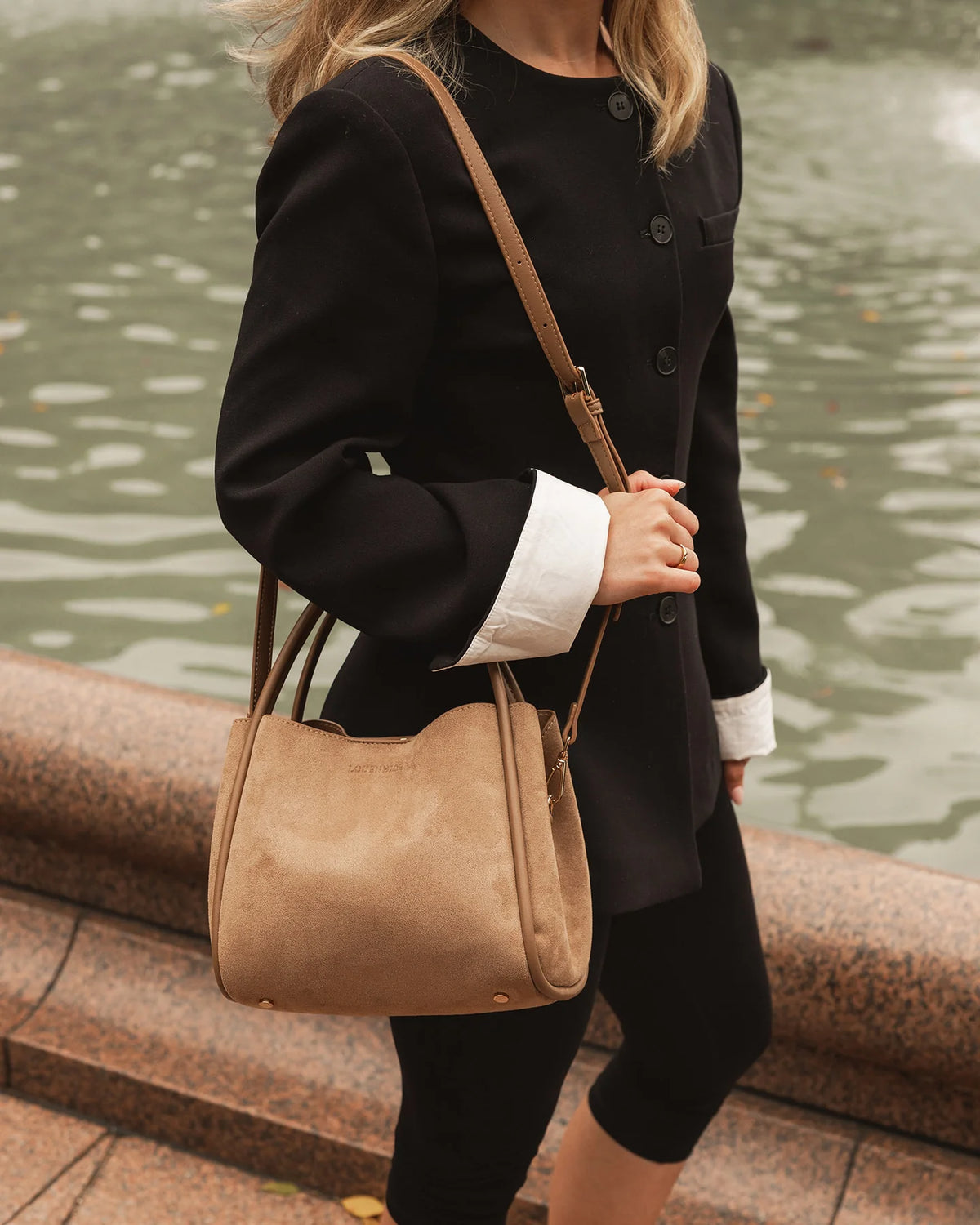 Steffie Suede Mini Tote