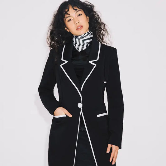 Barbie Long Piped Fitted Jacket