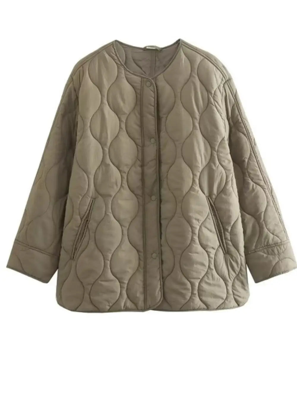 Ophelia Light Quilted Coat (Olive)