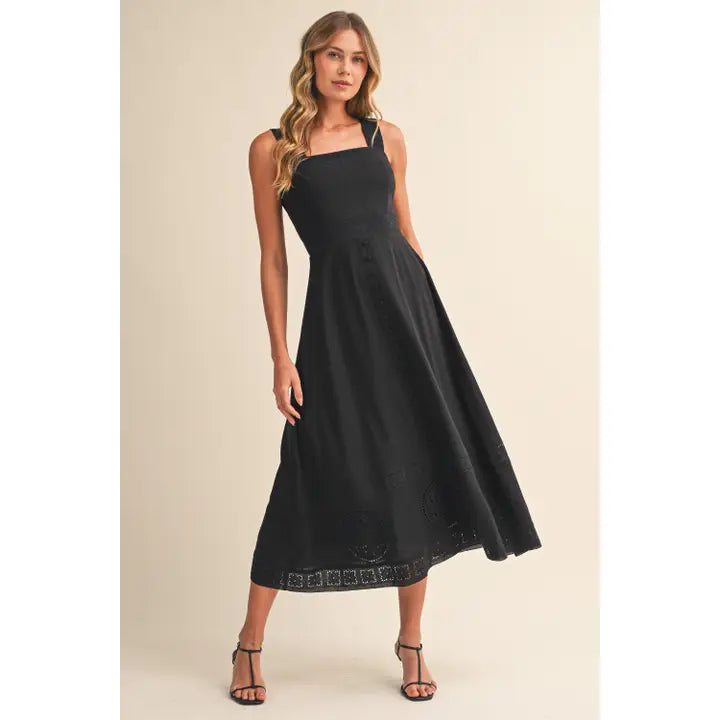 Empire Midi dress (Black)