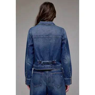 Classic Trucker Jacket (Dark Wash)