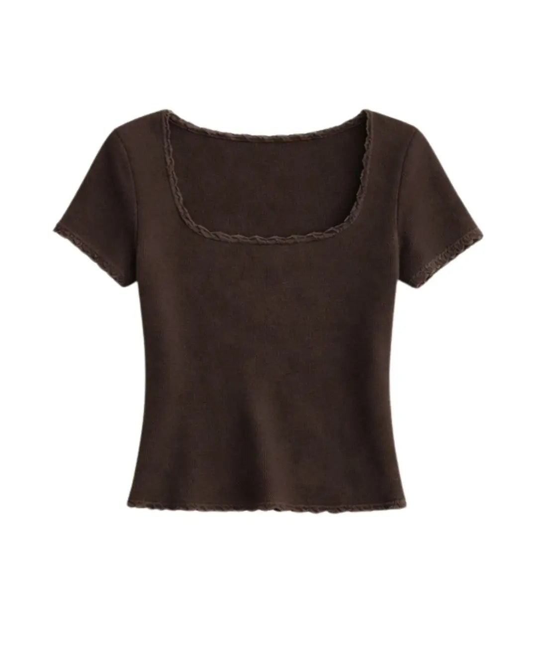 Emme – Square Neck Essential Cotton T-Shirt