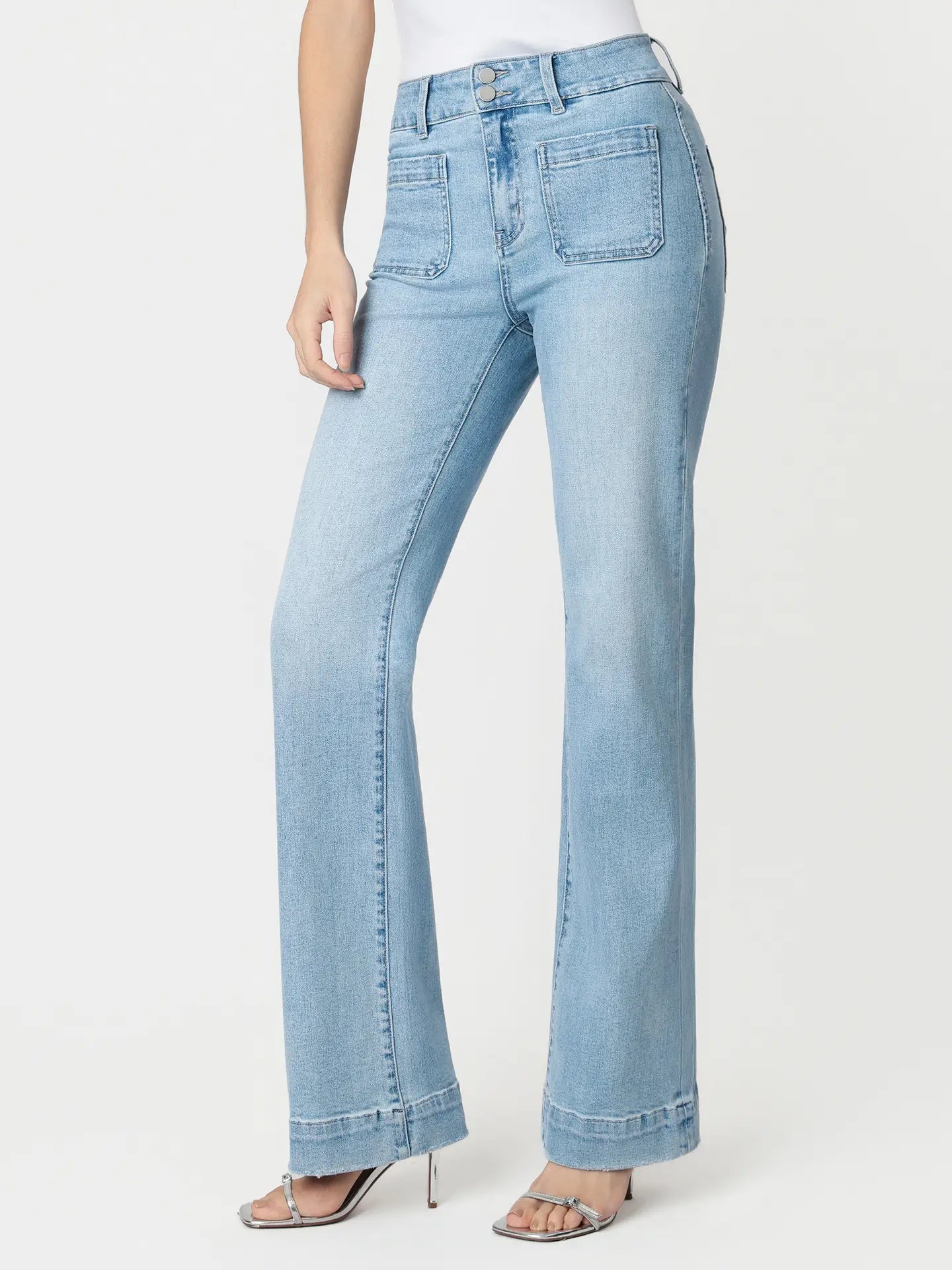 90'S Vintage Super High Rise Flare (Bang On Blue)