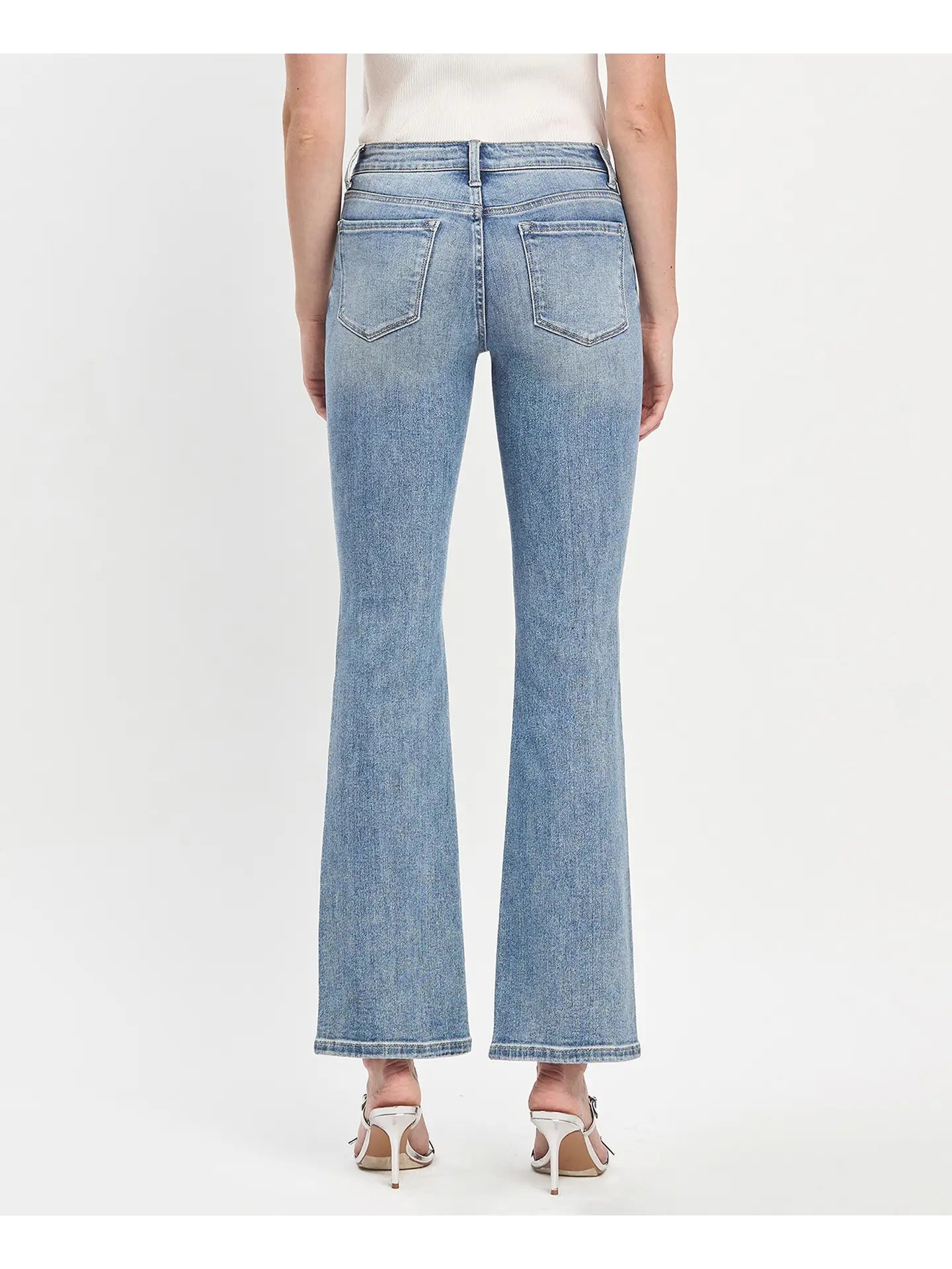 Miranda Mid Rise Bootcut Jeans (Futuristic)