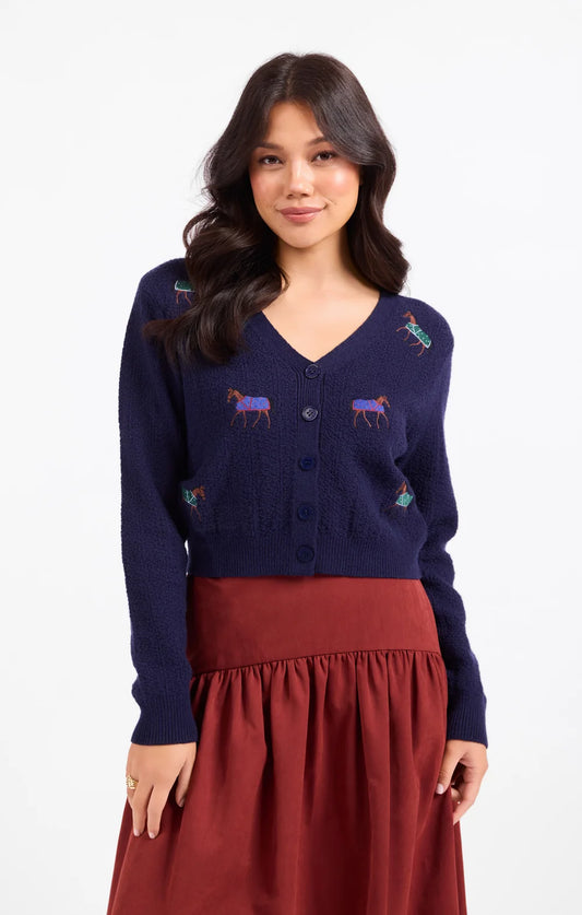 Esme Embroidered Horse Cardigan