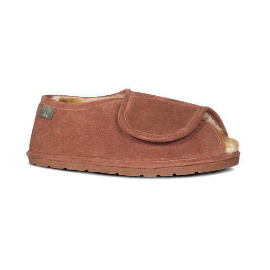 Medical Wrap With Back Slippers - Chestnut