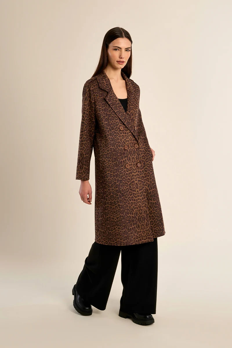 Georgia Leopard Print Coat
