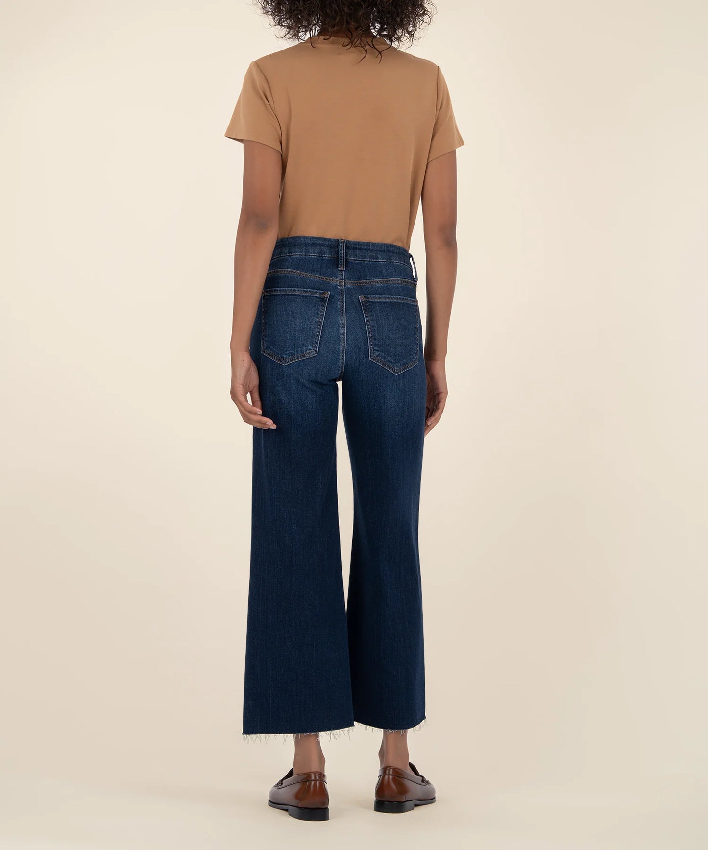 Meg High Rise Wide Leg Raw Hem (Innoxious)