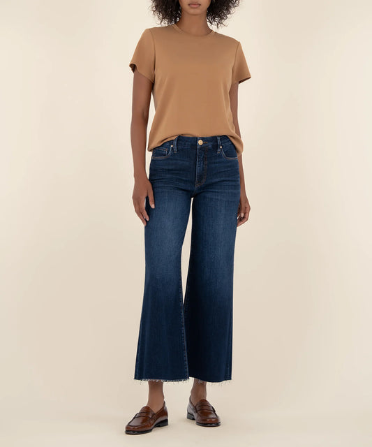 Meg High Rise Wide Leg Raw Hem (Innoxious)
