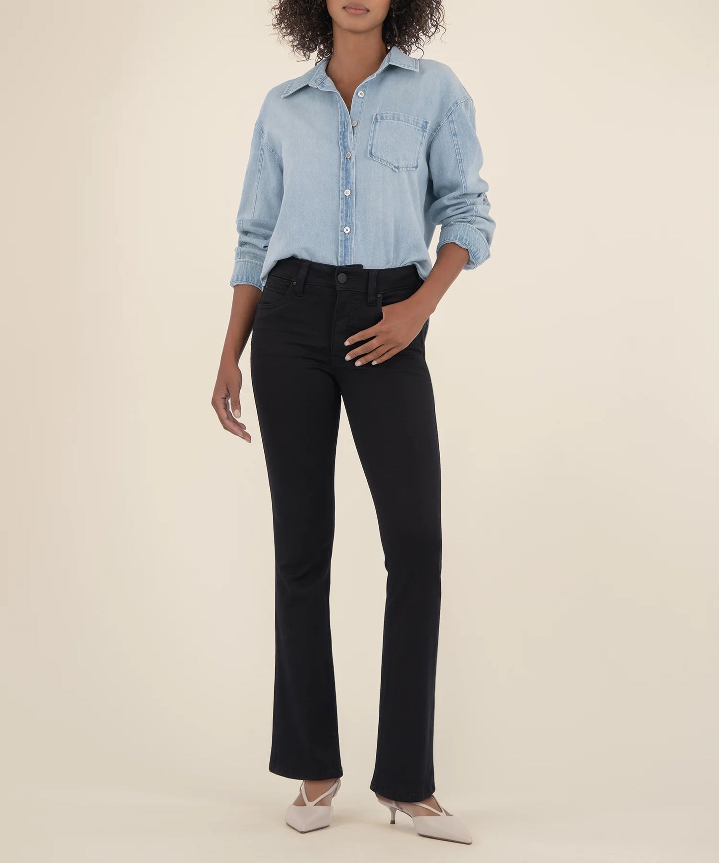 Natalie High Rise Bootcut (Black)