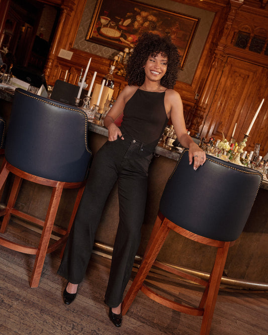 Lily Wide Leg Jeans - Black