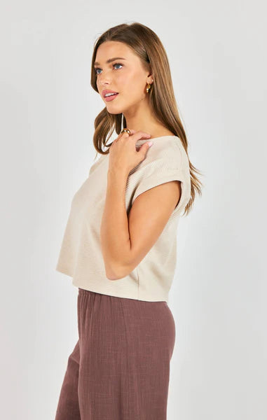 Locket Cuffed Sleeve Tee