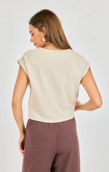 Locket Cuffed Sleeve Tee