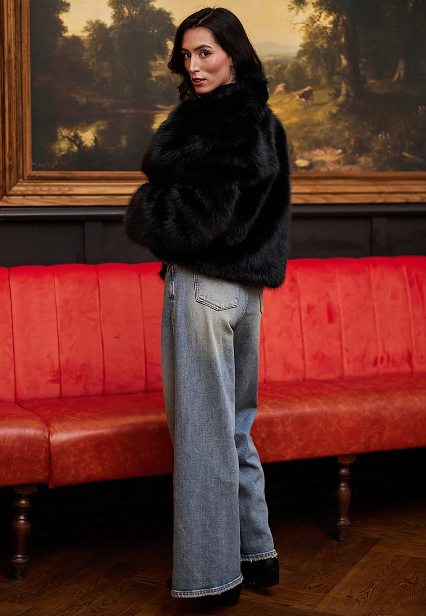 Ruislip Faux Fur Short Coat