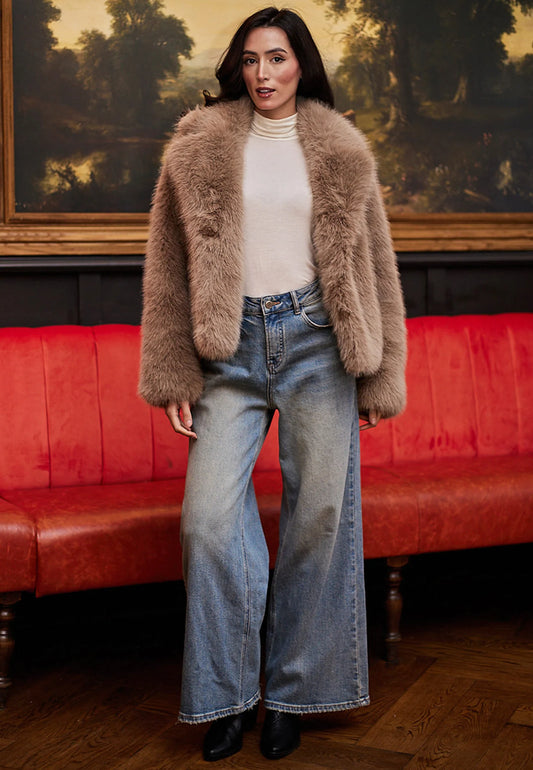 Ruislip Faux Fur Short Coat