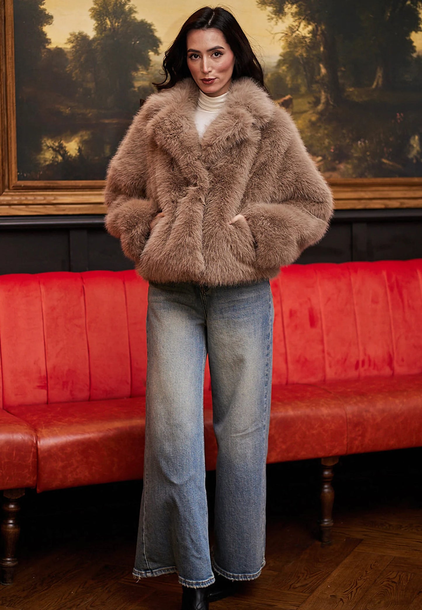 Ruislip Faux Fur Short Coat