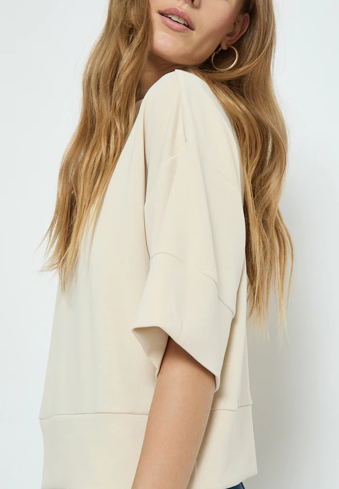 Dicette Half Sleeve Blouse - Sandshell