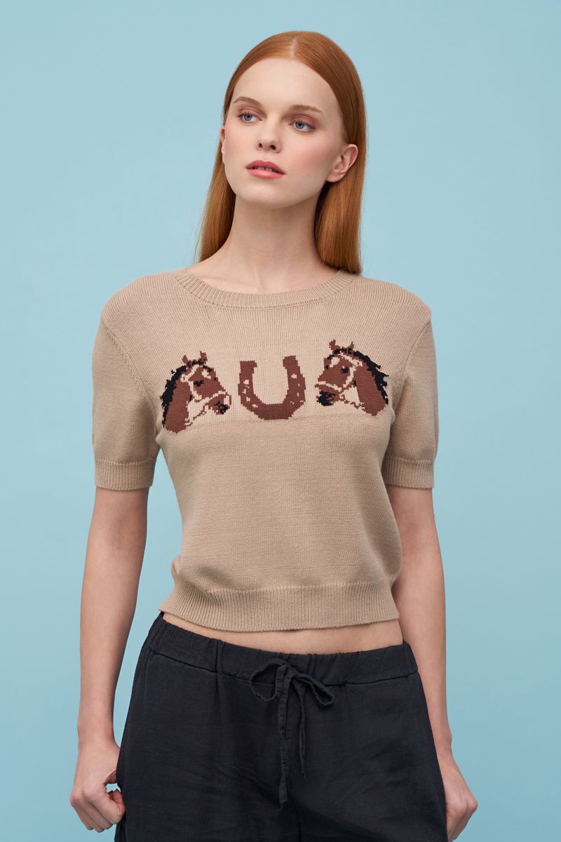 Lucky Horse Knit Sweater