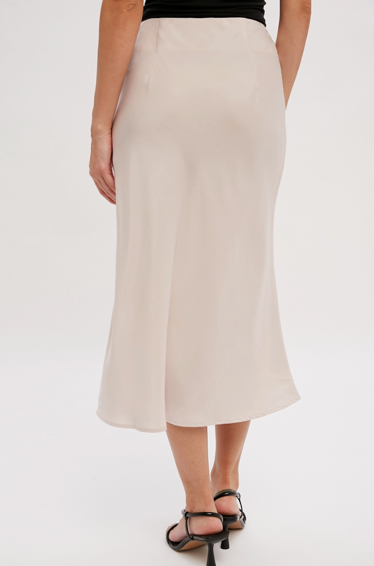 Satin Midi Skirt