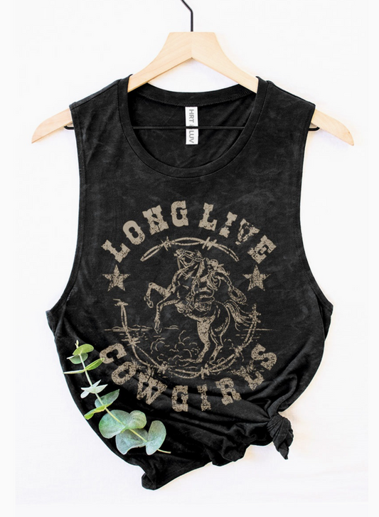 Long Live Cowgirls Graphic Tank Top
