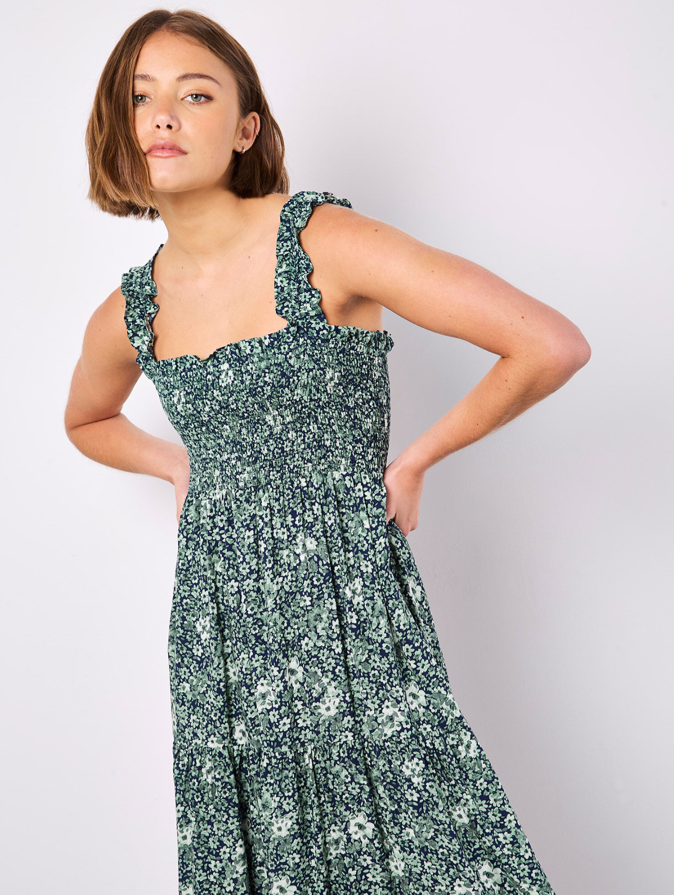 Ditsy Floral Midi Dress