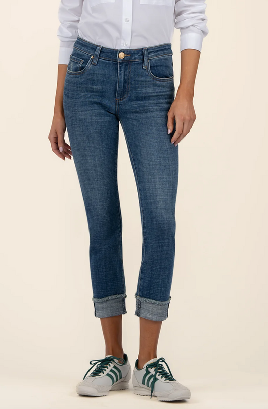 Amy Mid Rise Crop Straight Leg (Deserving)