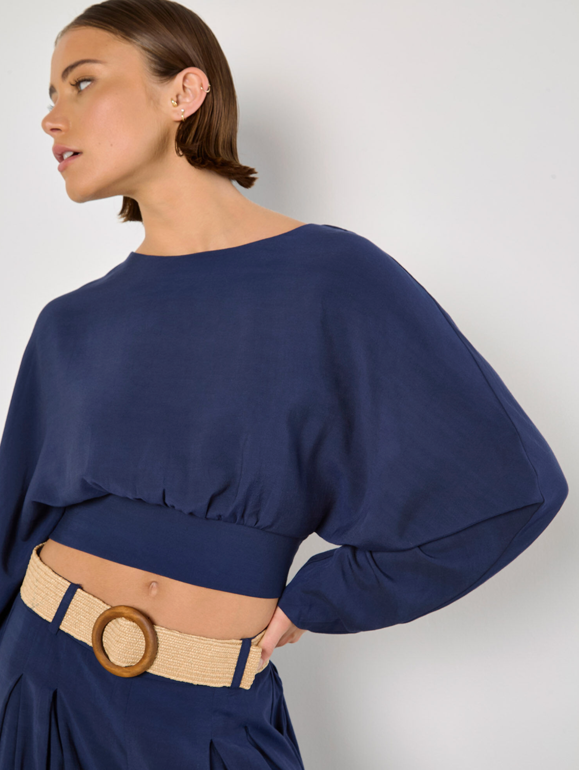 Split Back Crop Top