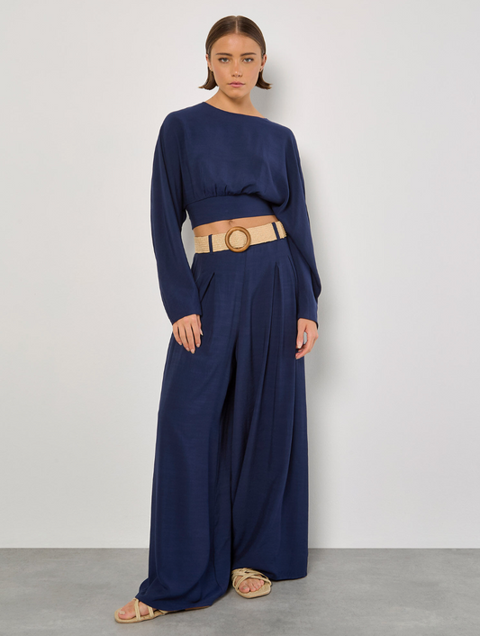 Split Back Crop Top