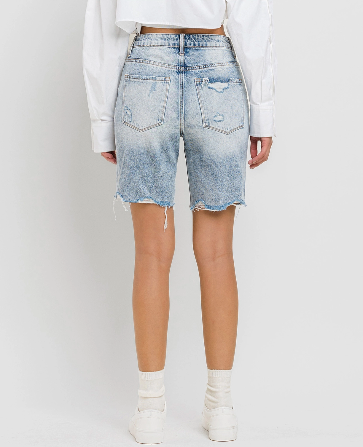 Super High Rise Bermuda Shorts