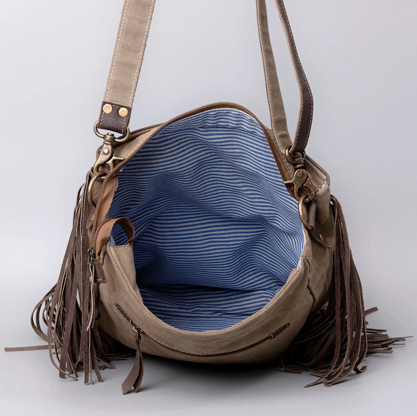 Crossbody Upcycled Canvas Ladies Bag