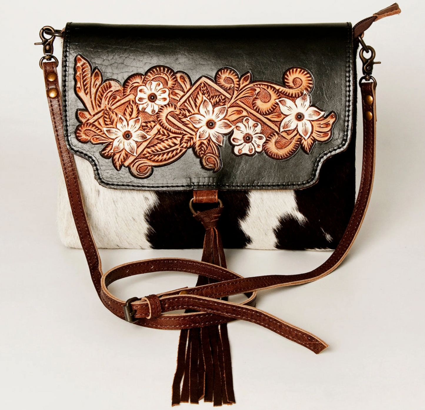 CrossBody Hair On Geniun Western Leather Bag