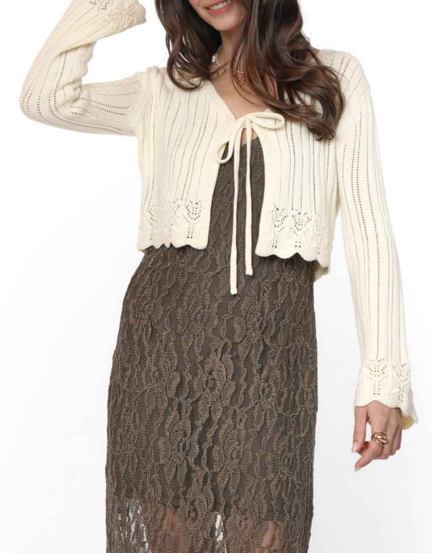 Chamomile Front Tie Cardigan