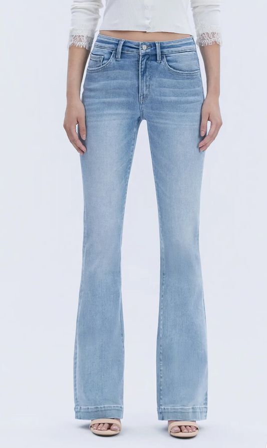 Miranda Mid Rise Trouser Hem Bootcut Jeans (Legendary)
