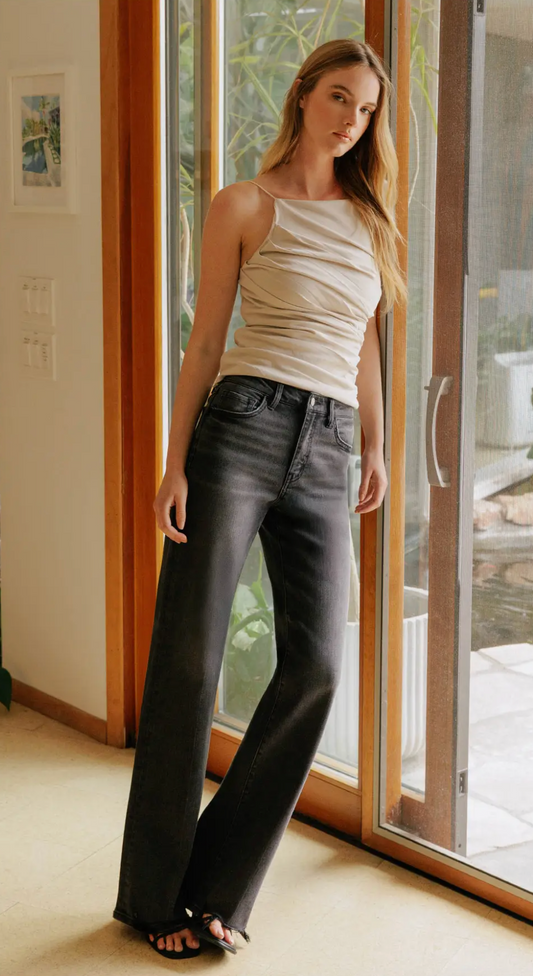Cheryl High Rise Vintage Flare Jeans (Angelic)