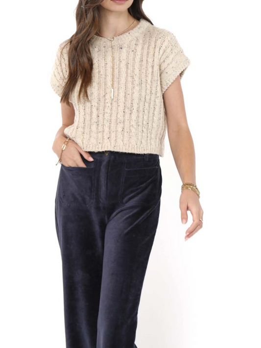 Effortless Cable Knit Sweater Tank