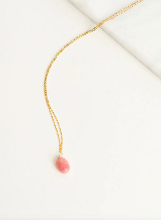 Pink Jade Necklace