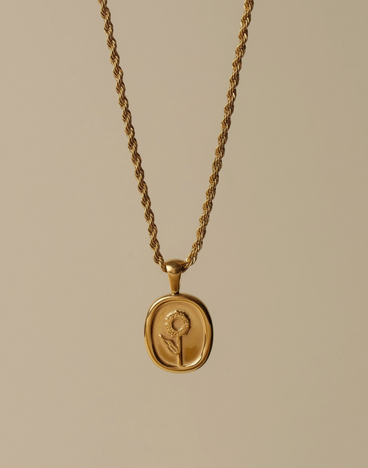 Mia Sunflower Icon Necklace