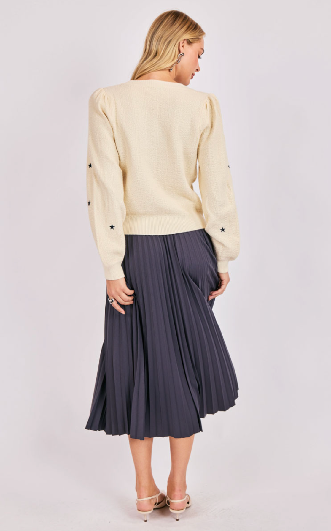 Twinkle Star Embroidered Sweater