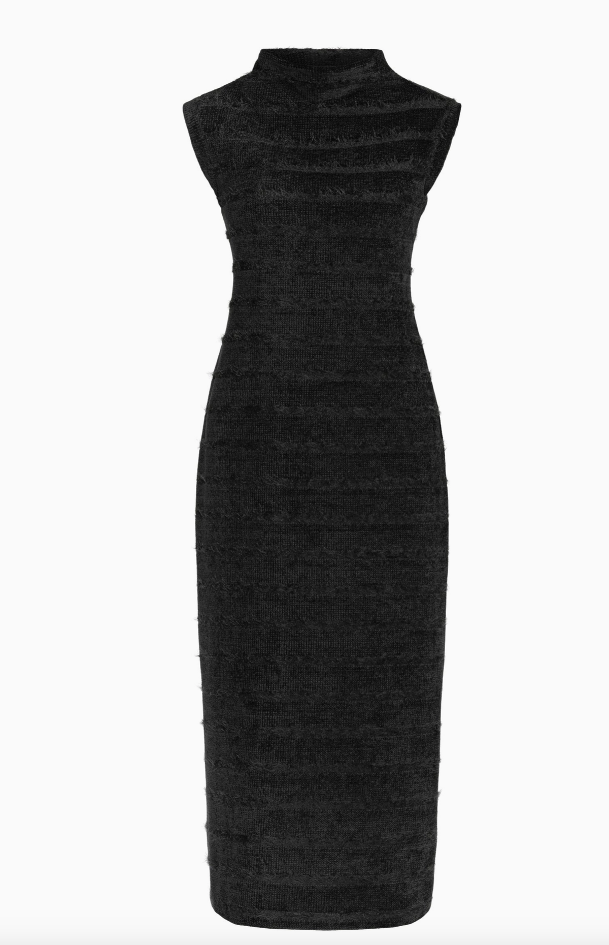 Textured Knit Midi Dress