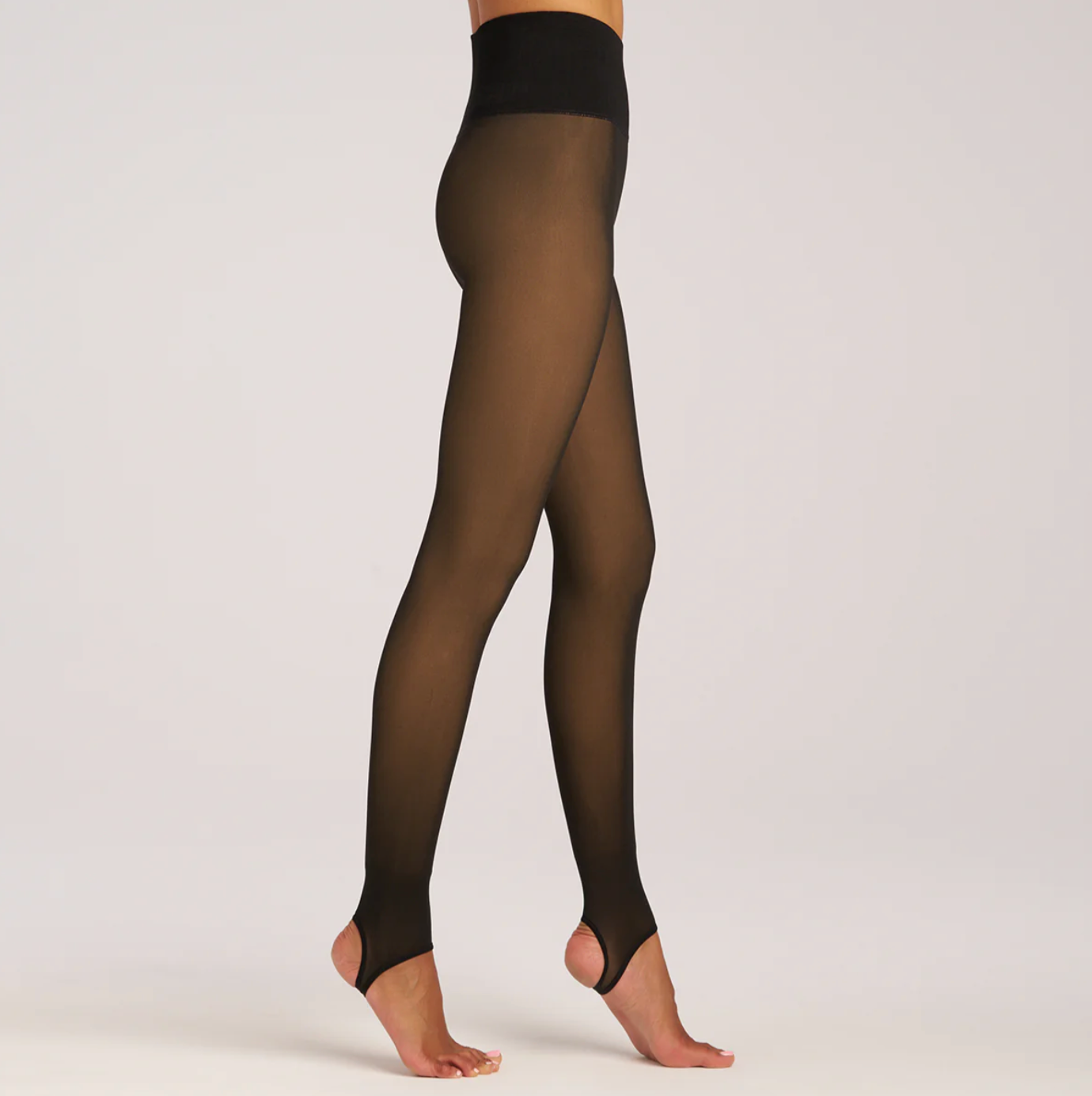 Sheer Appearance Fur lined Tight