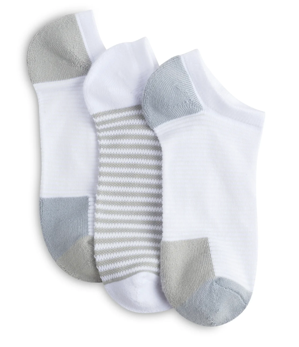 Powder Runner Ribbed No Show Sock - 3 Pack