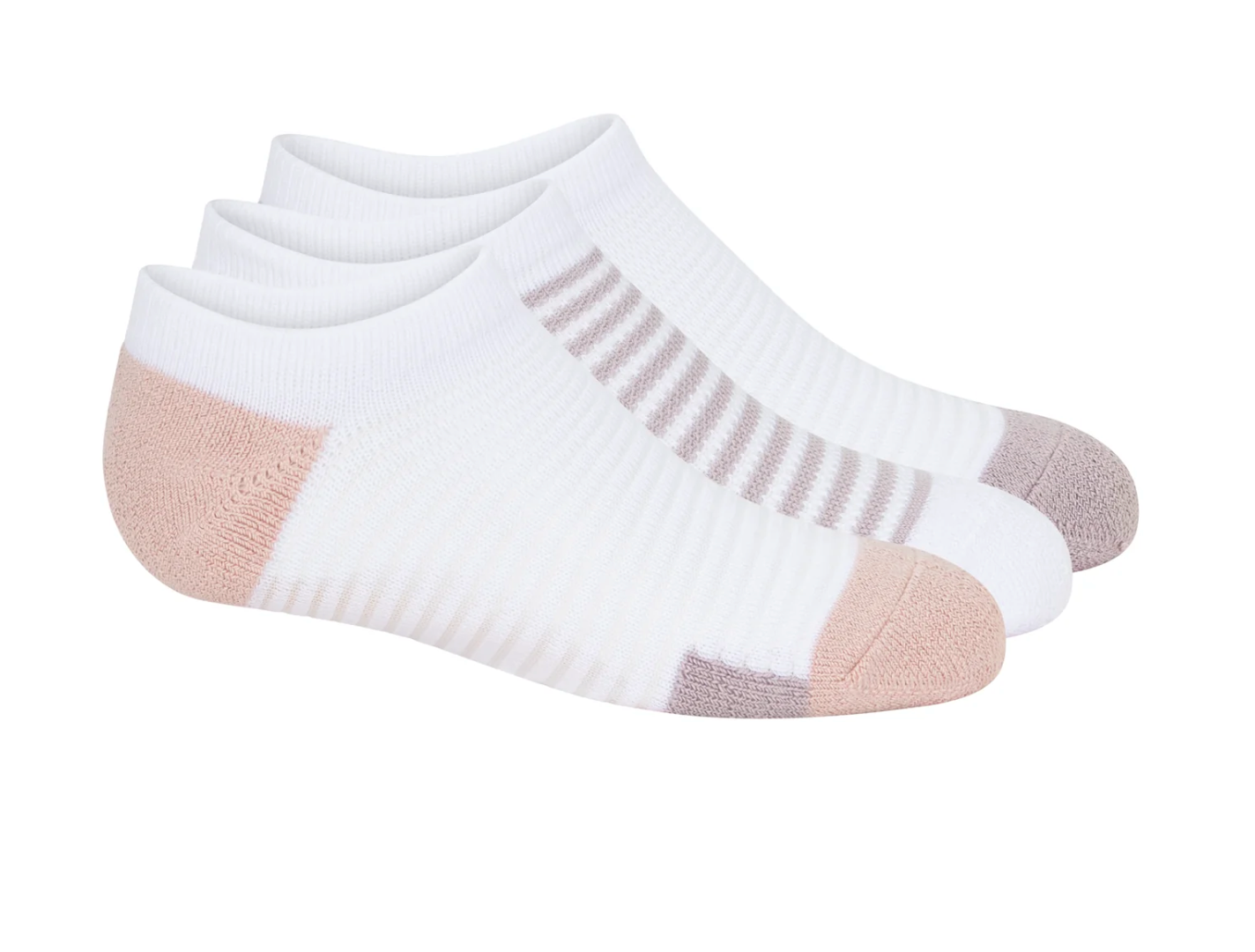 Powder Runner Ribbed No Show Sock - 3 Pack