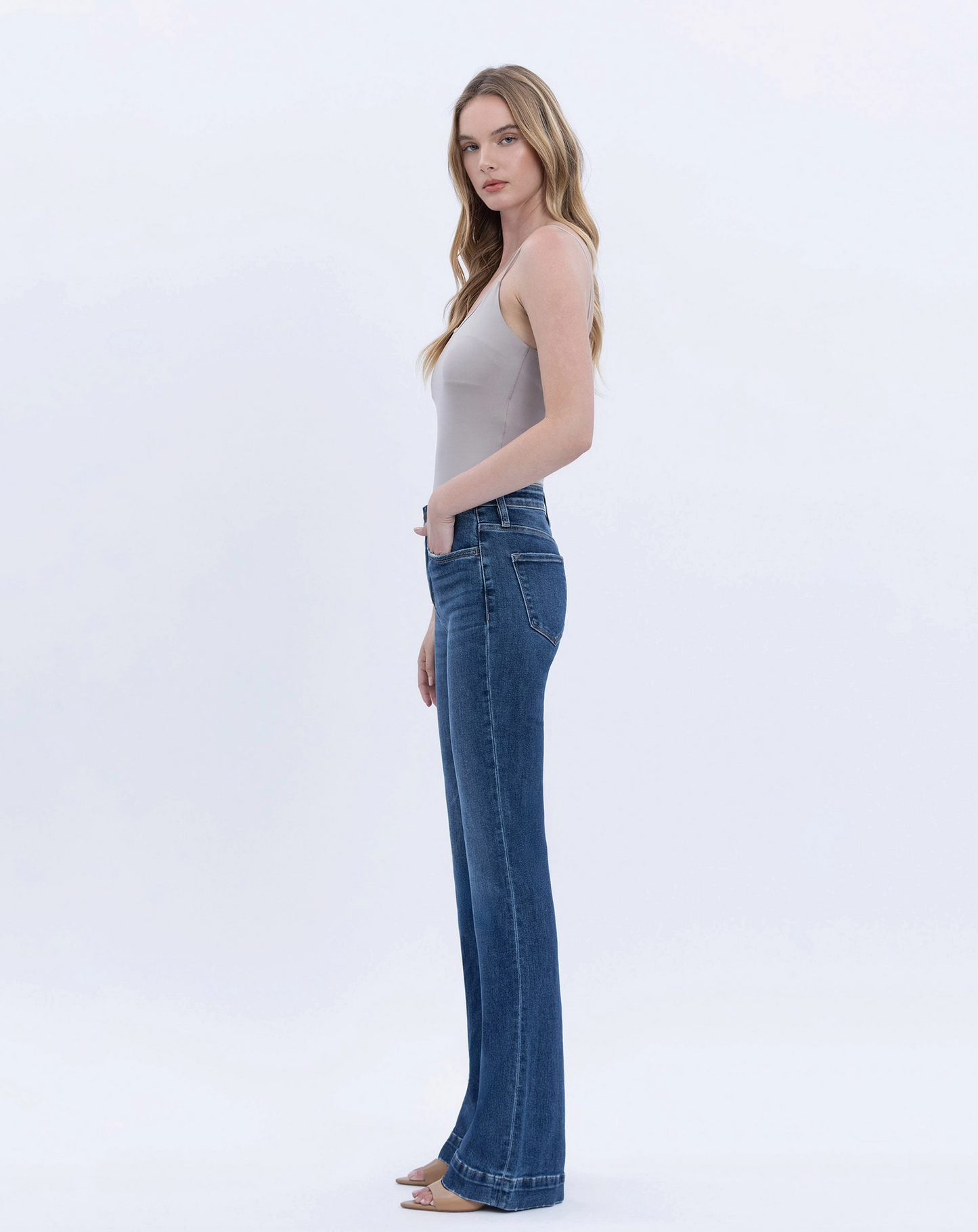Skylar High Rise Trouser Hem Bootcut (Sustainability)