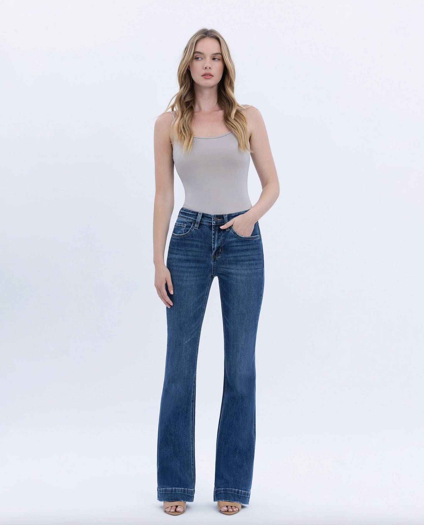Skylar High Rise Trouser Hem Bootcut (Sustainability)