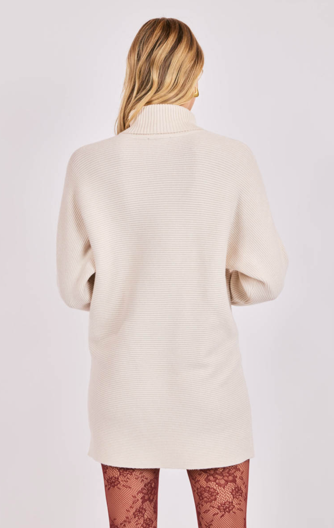 Anya Turtleneck Tunic Length Sweater