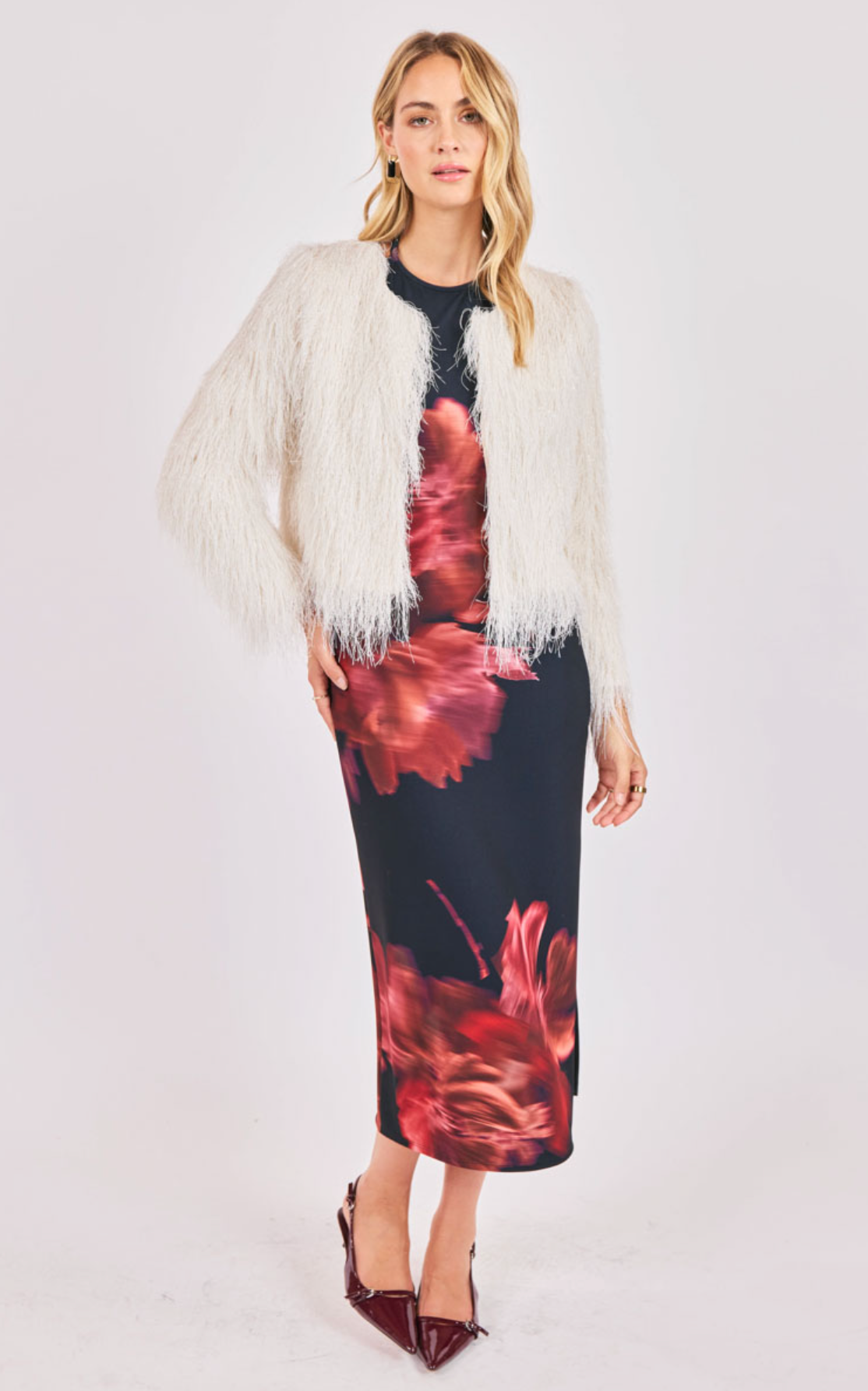 Angel Wings Fringe Jacket (Ivory)