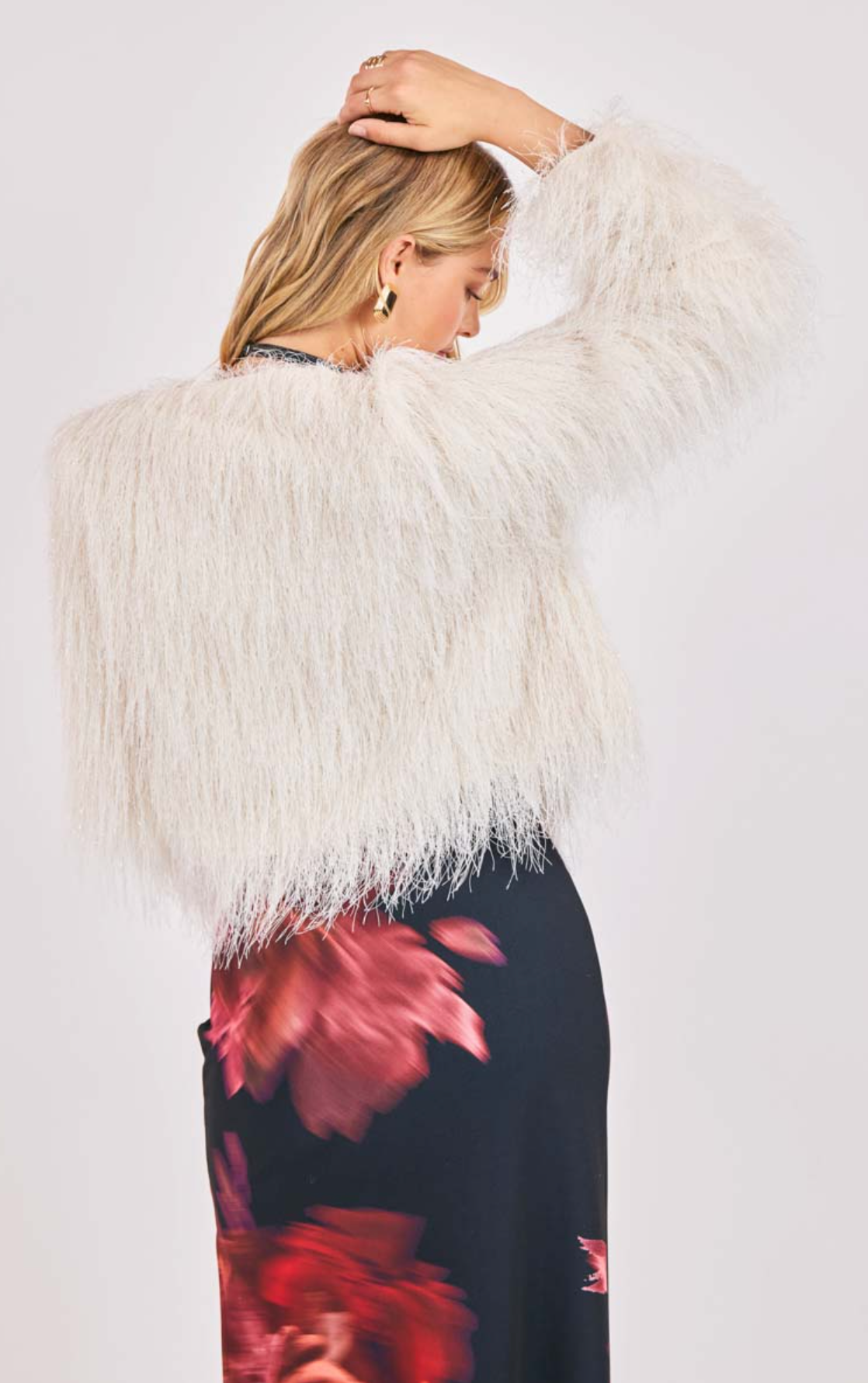 Angel Wings Fringe Jacket (Ivory)